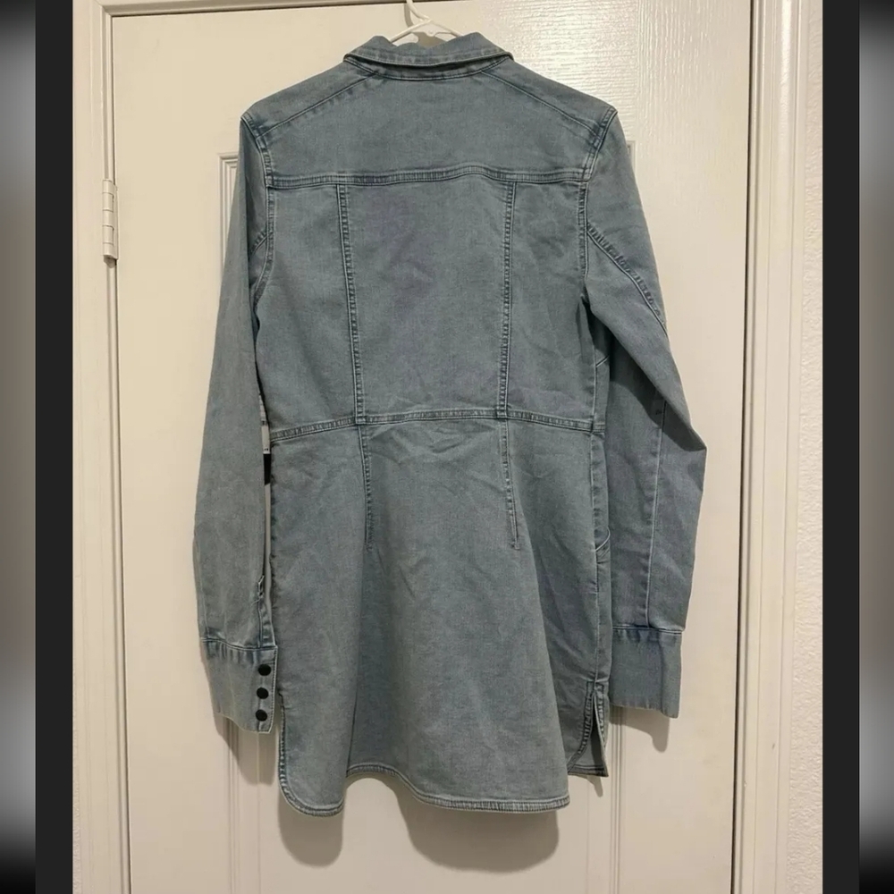 Free People We the Free Sammie Mini Denim Dress Size Small - Picture 5 of 8